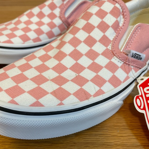 Vans Asher Pink and White Checkered Board - Picture 2 of 7